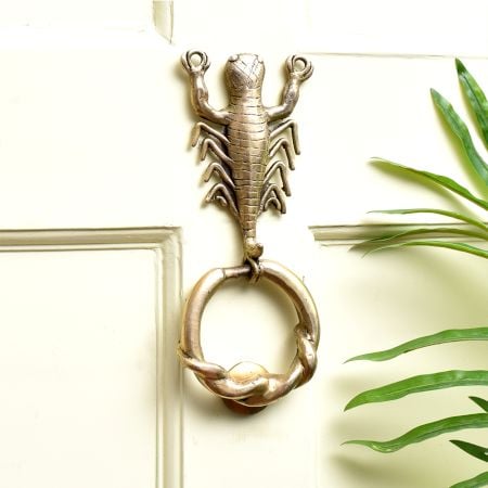 Scorpion Design Vintage Style  Brass Door Knocker